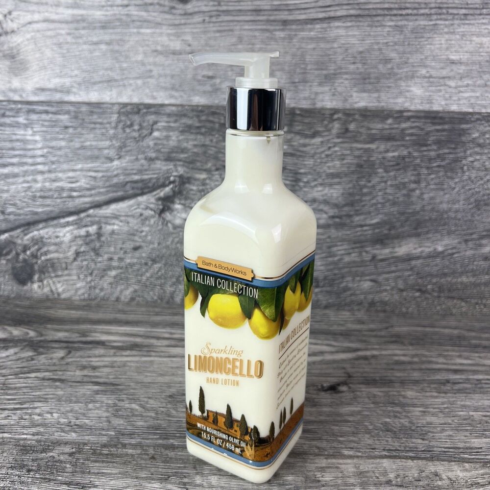 Bath & Body Works Sparkling Limoncello Hand Lotion Olive Oil 15oz NEW